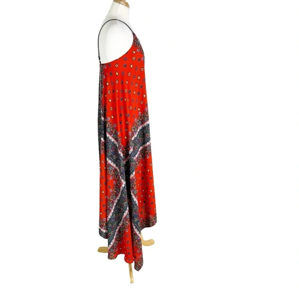 Nanette Lepore Calypso Red Multi Print Asymmetric… - image 7